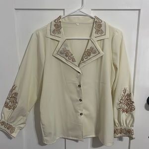 Blouse with good embroidery - Small